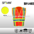 reflective safety vest 3m reflective tape latest design in 2015 with 5pt breakaway ANSI/ISEA 107-2010